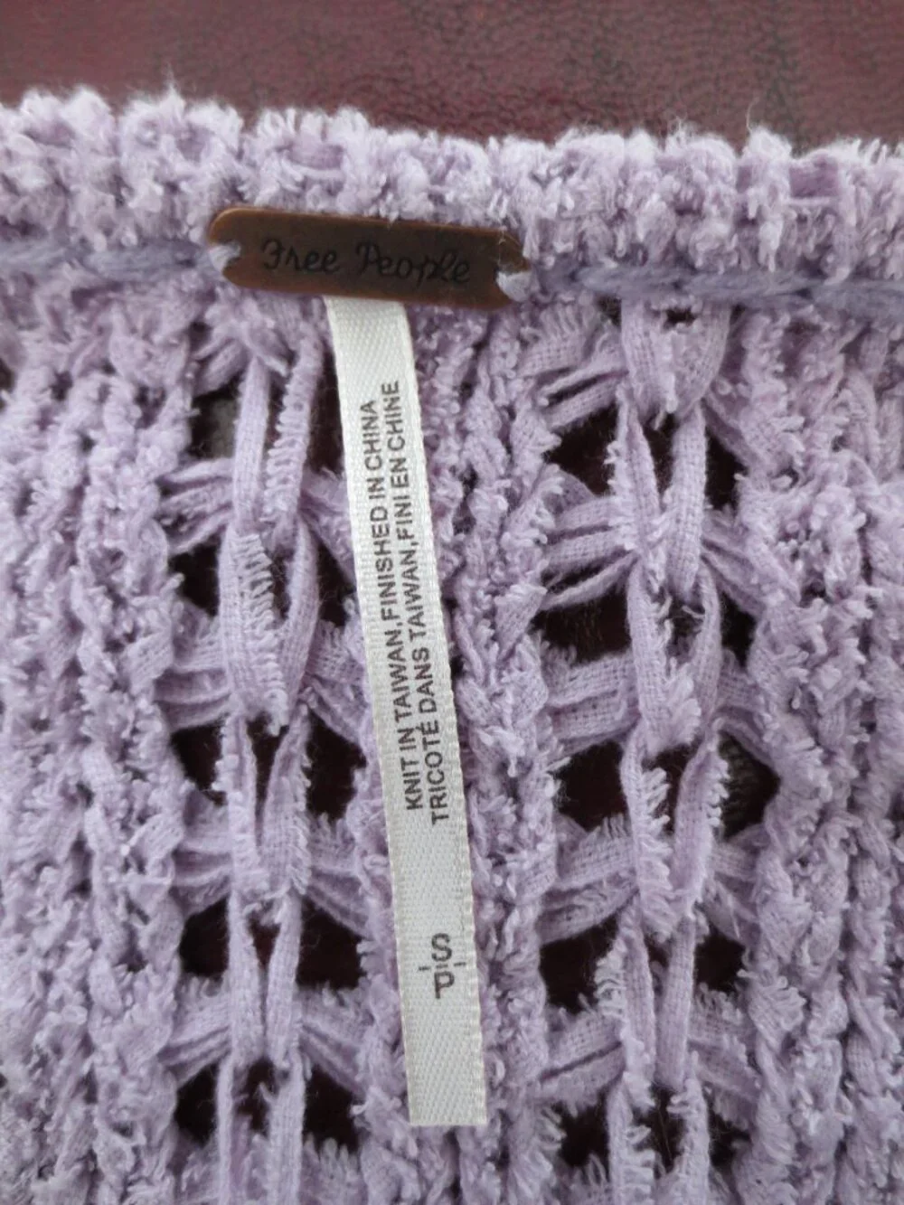 Free People Best Of You Slouchy Oversized Open Weave Knit V-Neck Sweater Sm NWT - Picture 7 of 13